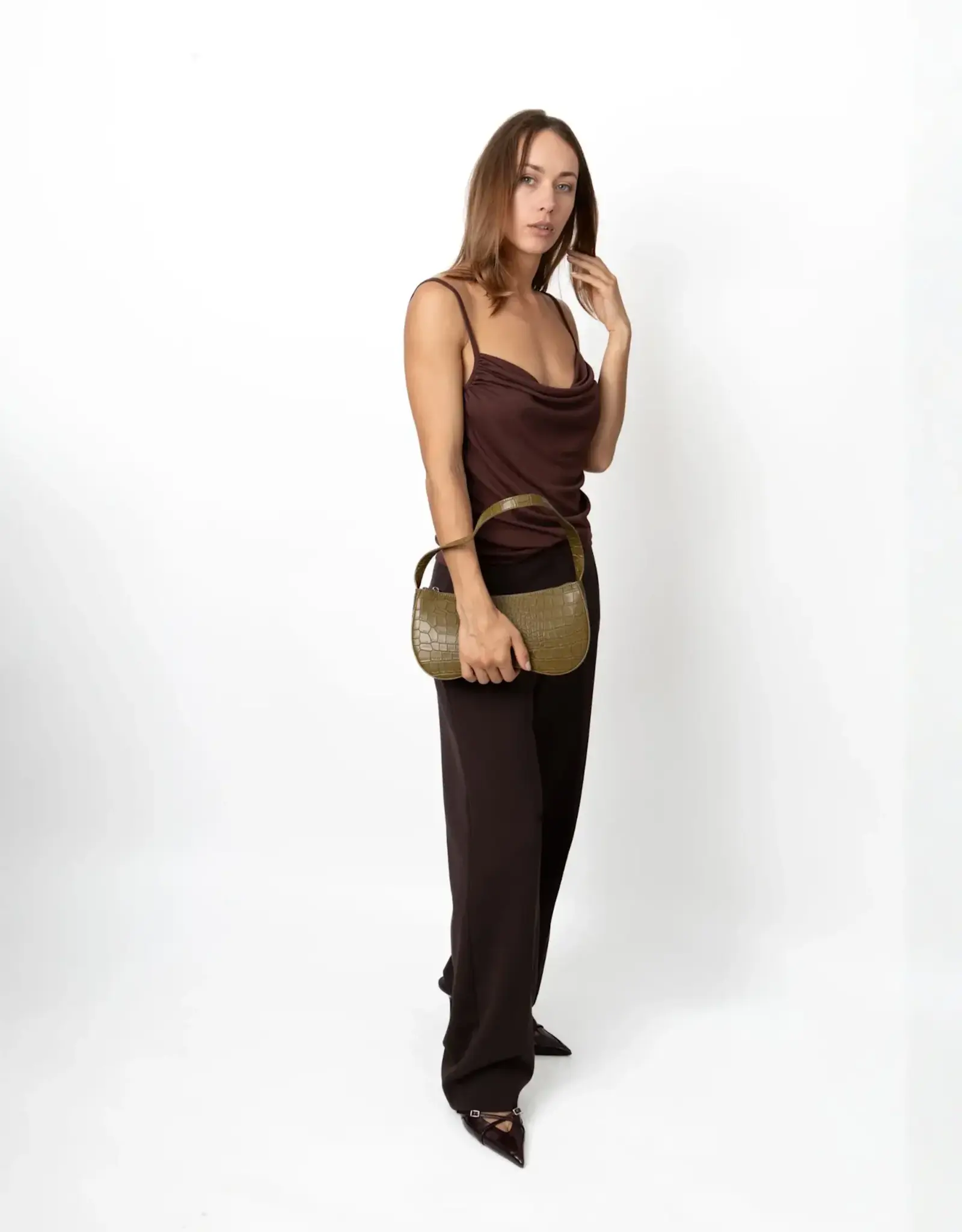 HVISK Handtas 'Basal Trace' - Olive Green - Hvisk