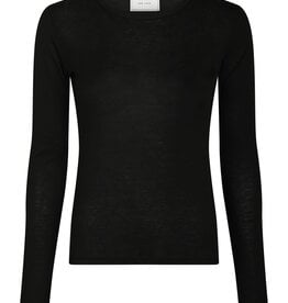 Top Lange Mouw 'Nella' - Black - Neo Noir
