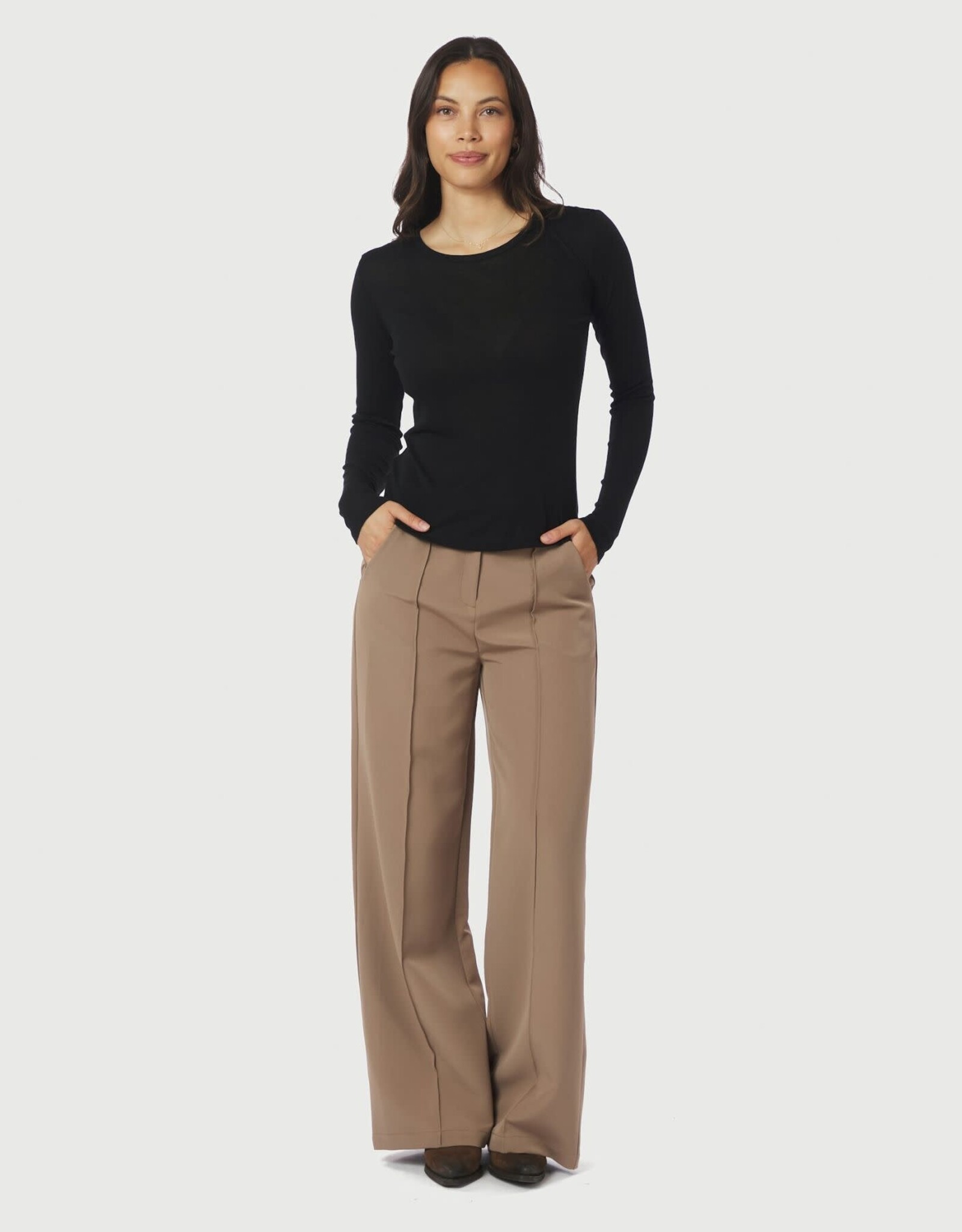 Top Lange Mouw 'Nella' - Black - Neo Noir