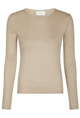 Top Lange Mouw 'Nella' - Beige Melange - Neo Noir