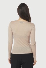 Top Lange Mouw 'Nella' - Beige Melange - Neo Noir