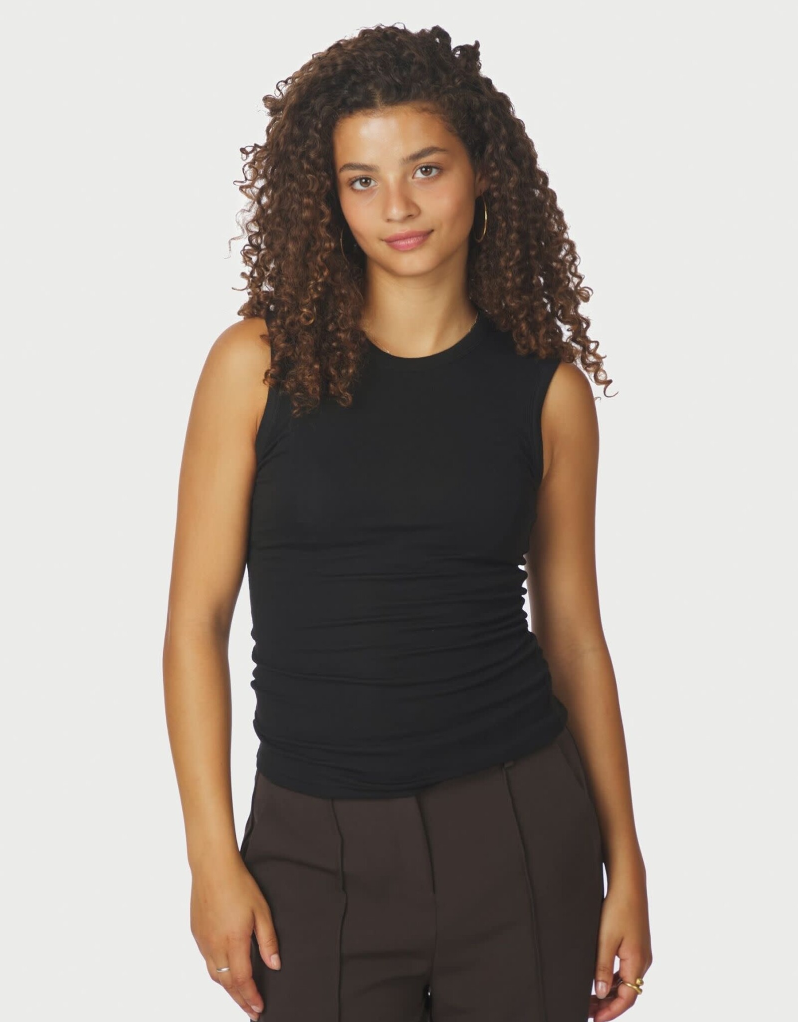 Top Fine Rib 'Nimbi' - Black - Neo Noir