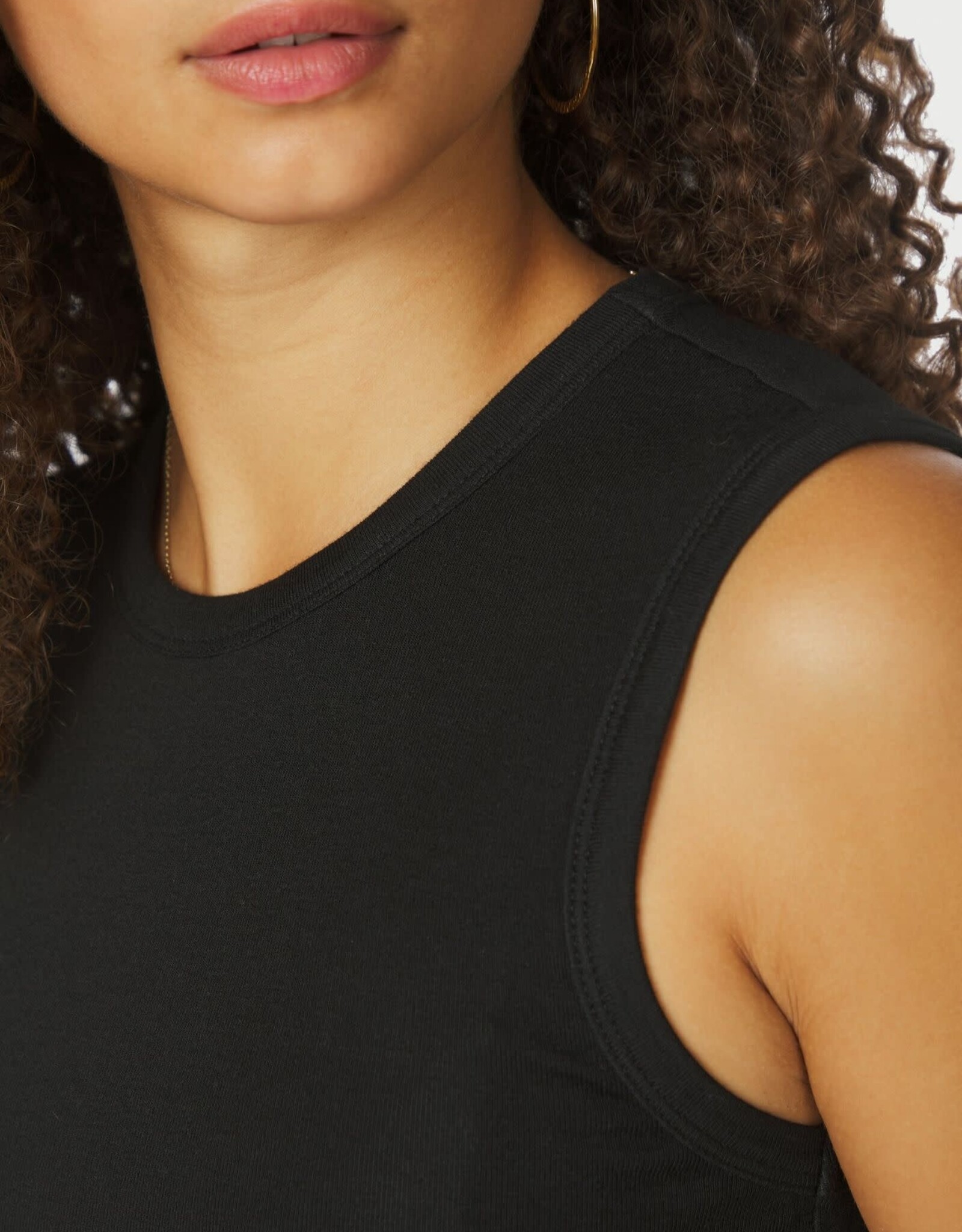 Top Fine Rib 'Nimbi' - Black - Neo Noir