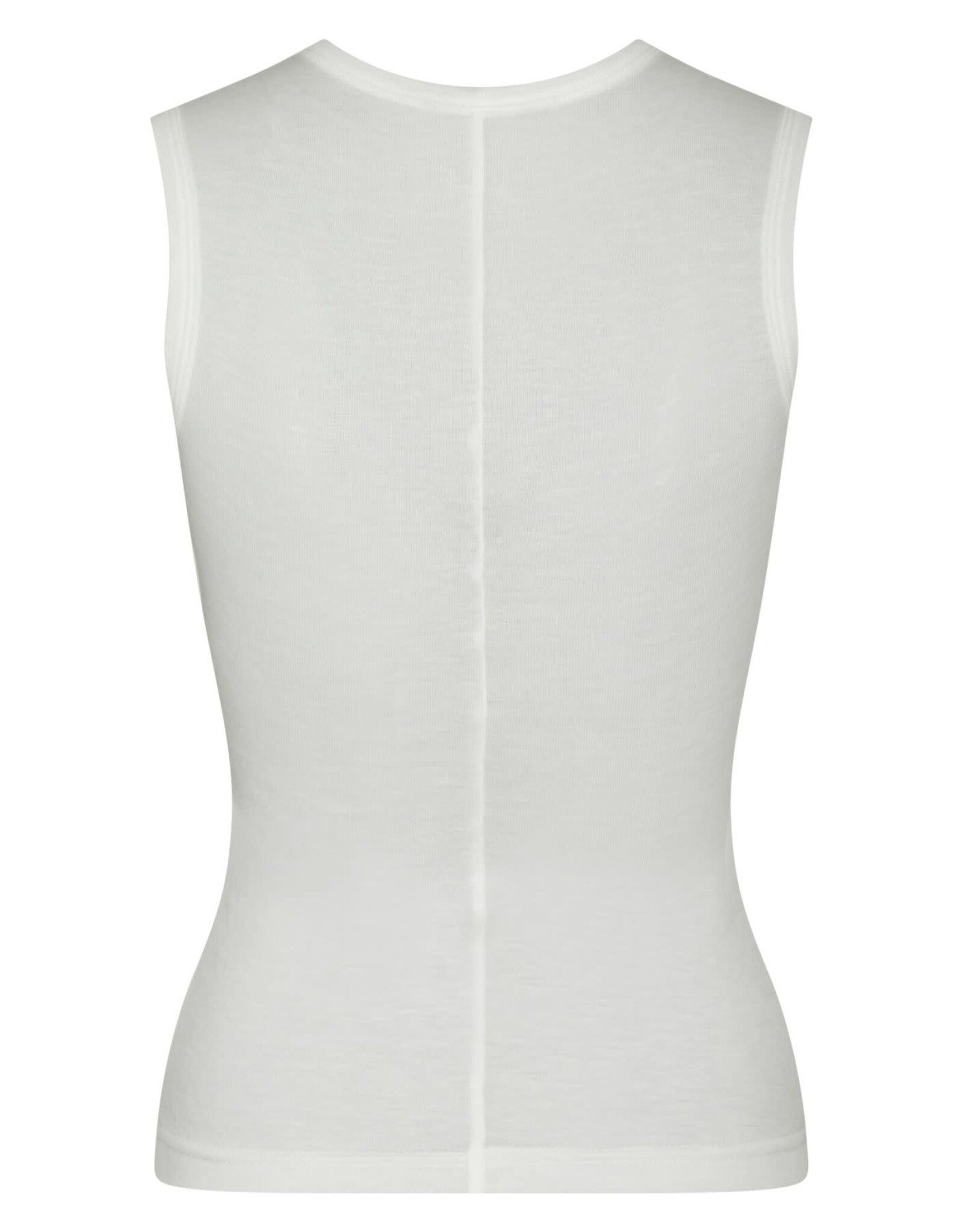 Top Fine Rib 'Nimbi' - White - Neo Noir