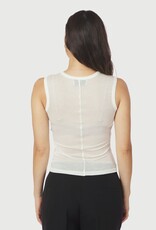 Top Fine Rib 'Nimbi' - White - Neo Noir