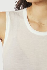 Top Fine Rib 'Nimbi' - White - Neo Noir