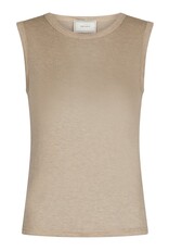 Top Fine Rib 'Nimbi' - Beige Melange - Neo Noir