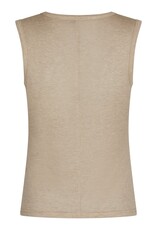 Top Fine Rib 'Nimbi' - Beige Melange - Neo Noir