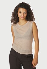 Top Fine Rib 'Nimbi' - Beige Melange - Neo Noir