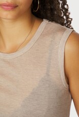 Top Fine Rib 'Nimbi' - Beige Melange - Neo Noir