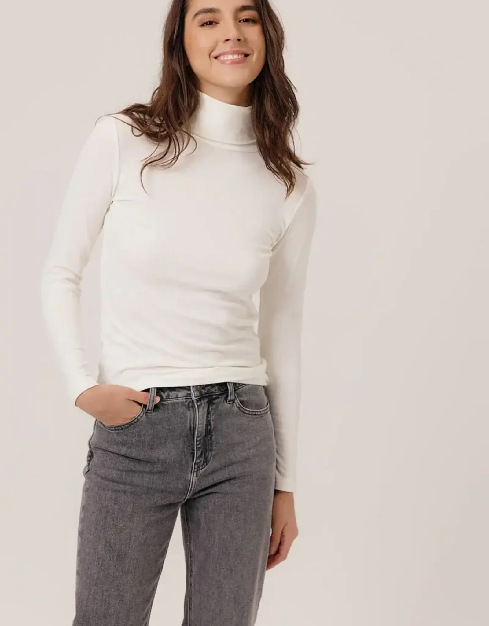 Top Rolkraag 'Eliza' - Cream - Artlove