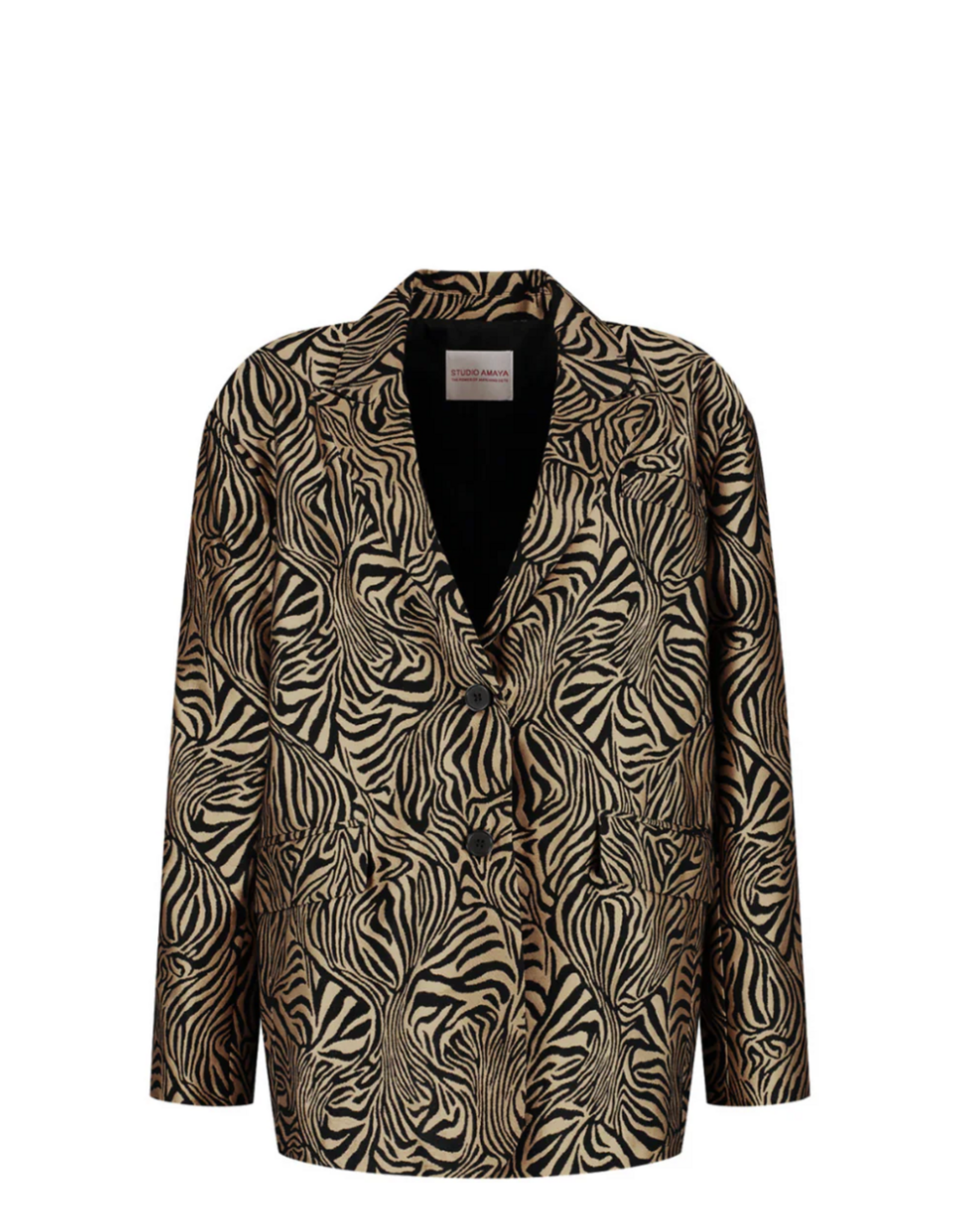 Studio Amaya Blazer 'Camille' - Multi Print - Studio Amaya