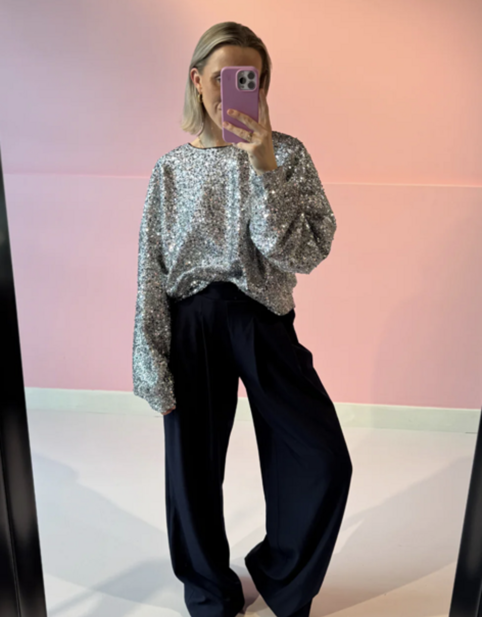 Studio Amaya Sweater 'Spark' - Silver - Studio Amaya