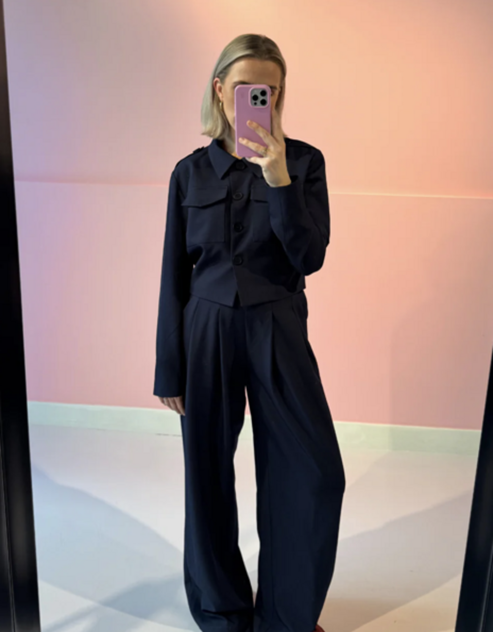 Studio Amaya Broek 'Jasmin' - Blue - Studio Amaya