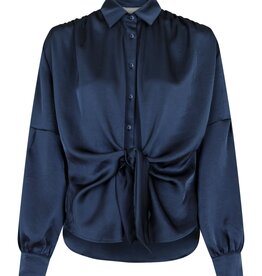 Blouse Satin 'Naja' - Midnight Blue - Neo Noir
