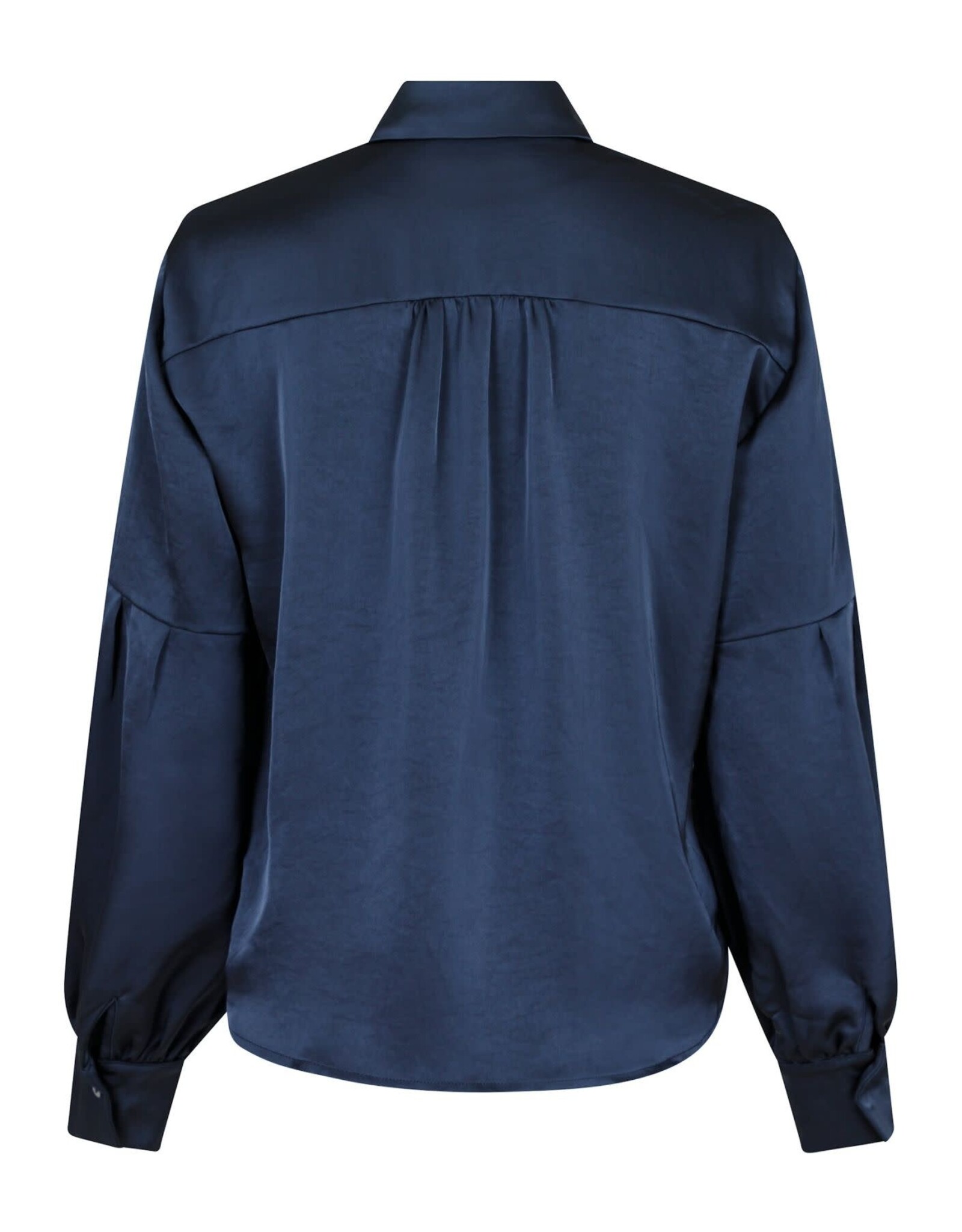 Blouse Satin 'Naja' - Midnight Blue - Neo Noir