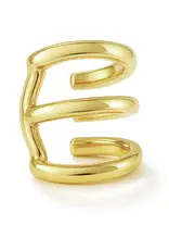Billion Avenue Trio Iva Ear Cuff - Gold - Billion Avenue