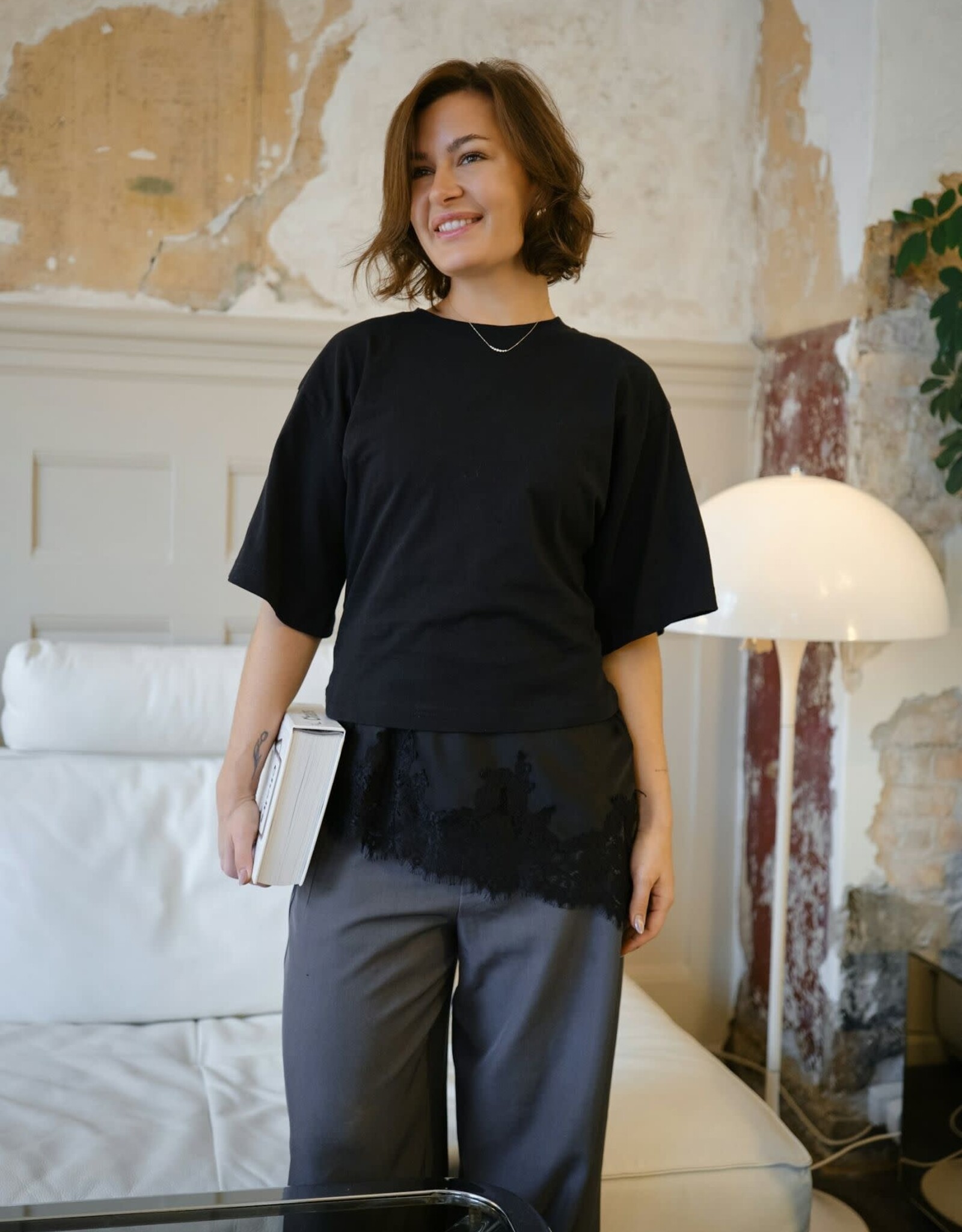 Top Lace 'Viole' - Black - Neo Noir