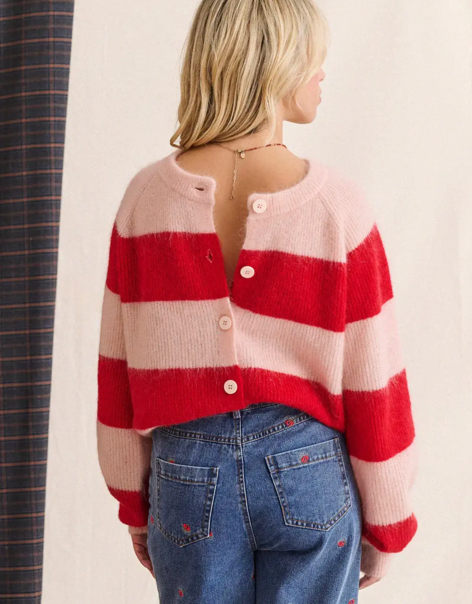 Laure+Max Cardigan 'Lipa' - Rouge Raye Rose - Laure+Max