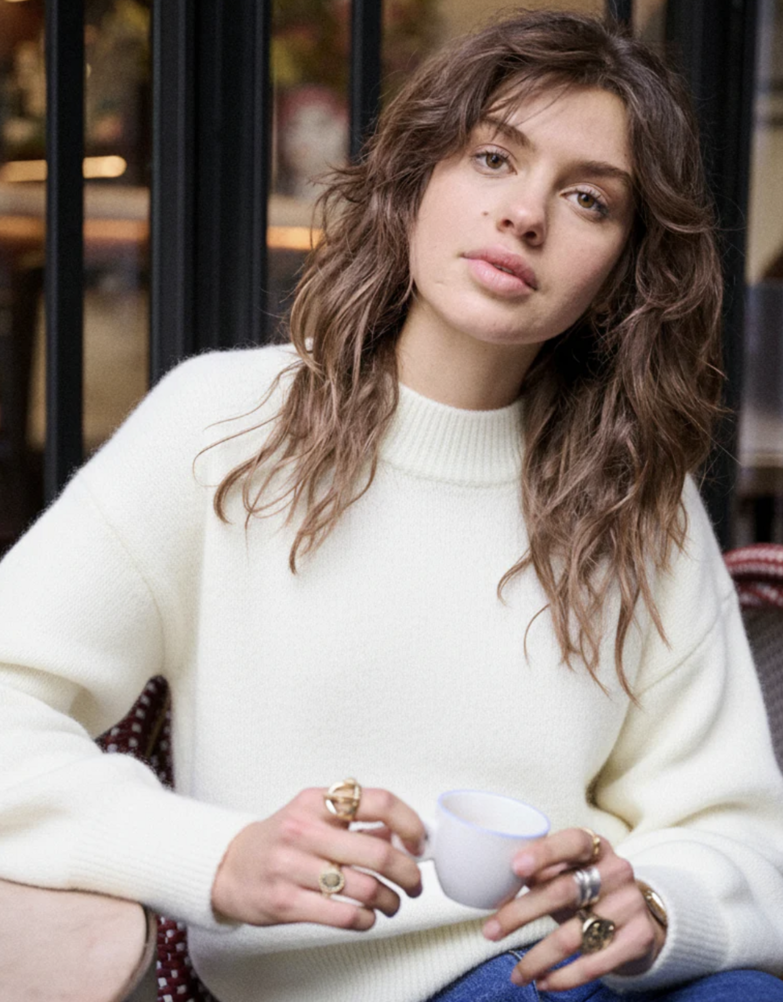 Laure+Max Pull 'Marlowe' - Blanc - Laure+Max