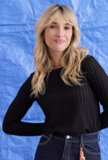 Laure+Max T-Shirt Lange Mouw 'Tiana' - Noir - Laure+Max