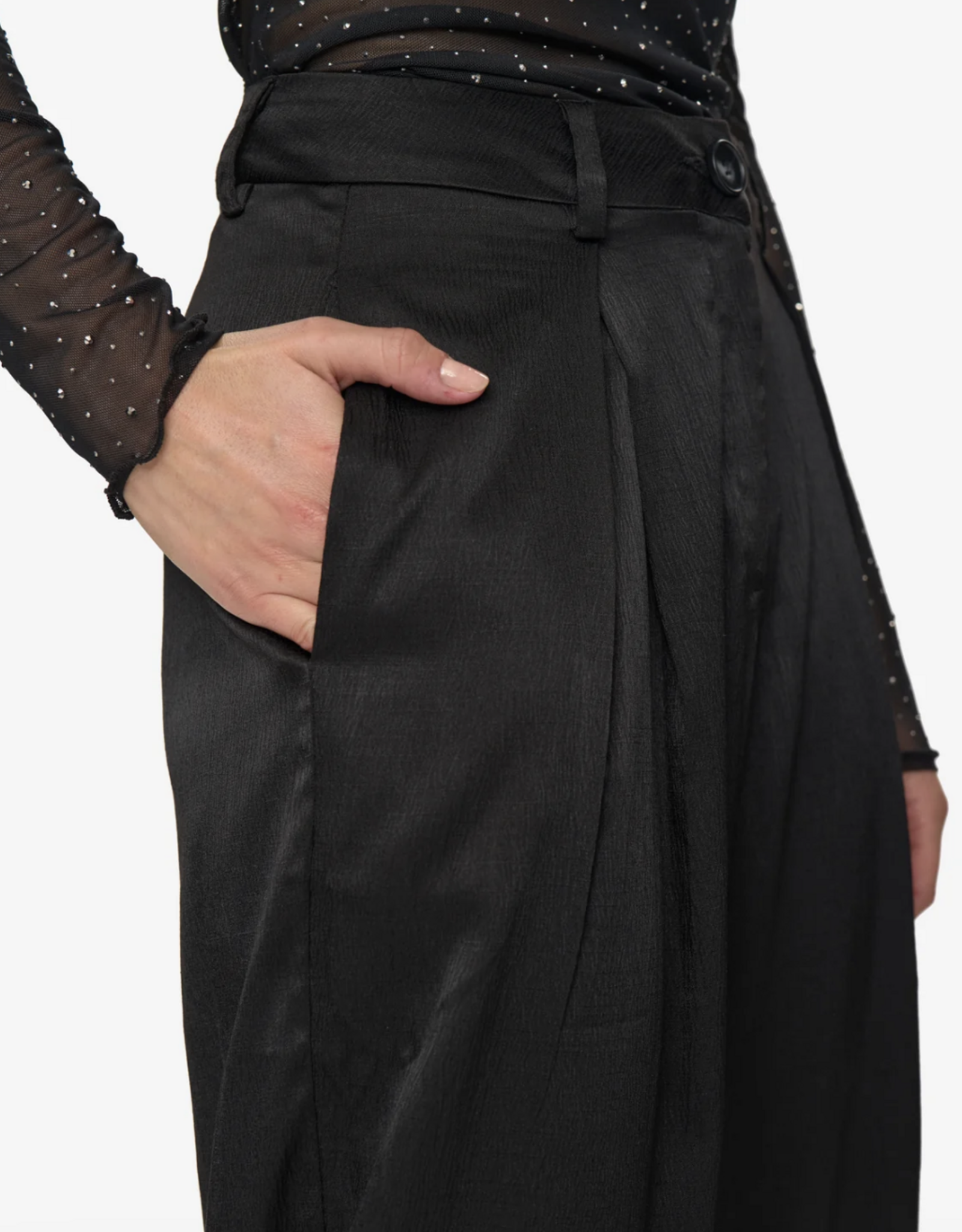 Moves Broek 'Lauro' - Black  - Moves