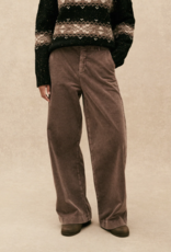 Hod Paris Broek Ribfluweel 'Pacifie' - Brownie - Hod Paris