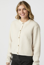 Cardigan Fluffy  'Limo' - Creme - Neo Noir