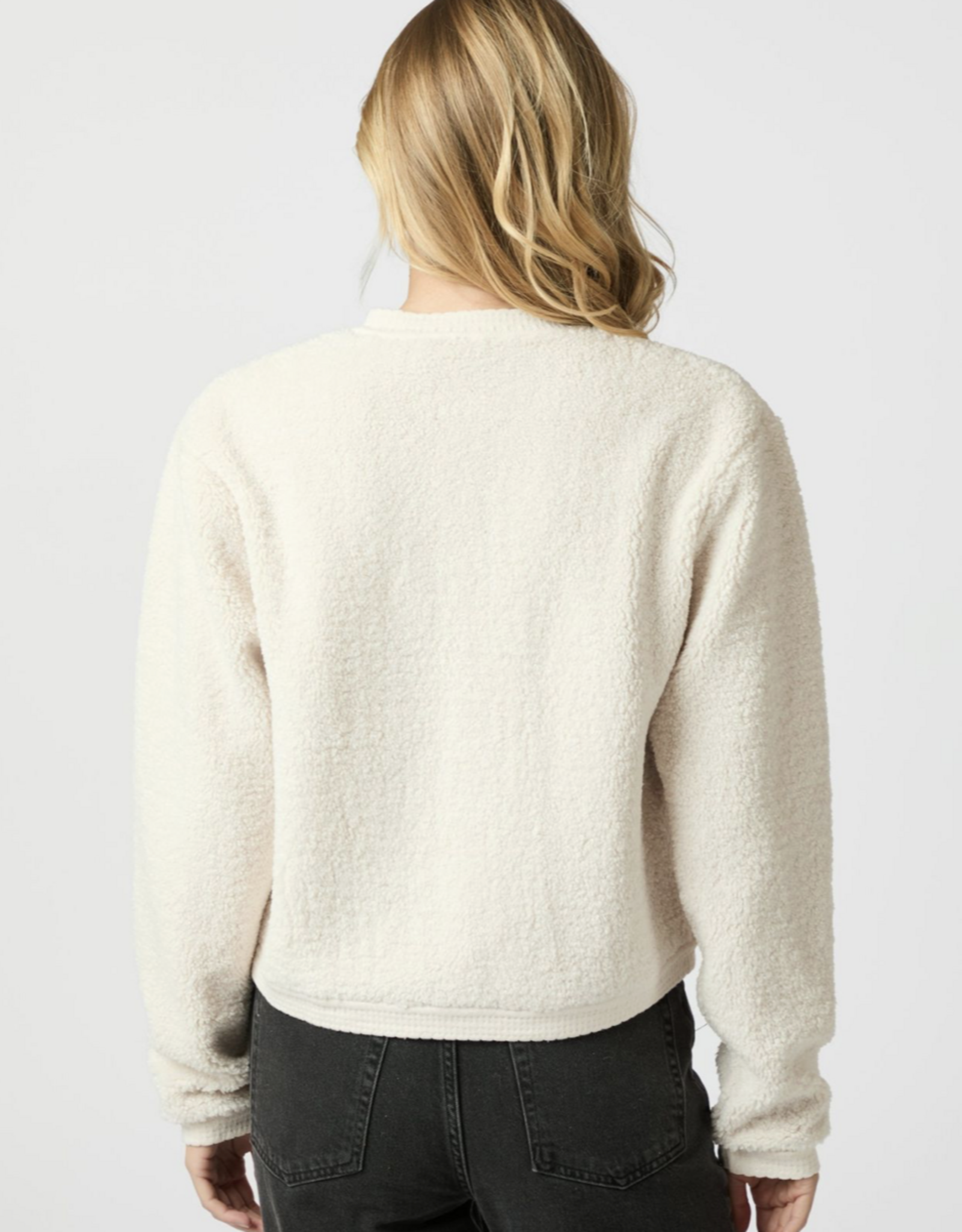 Cardigan Fluffy  'Limo' - Creme - Neo Noir