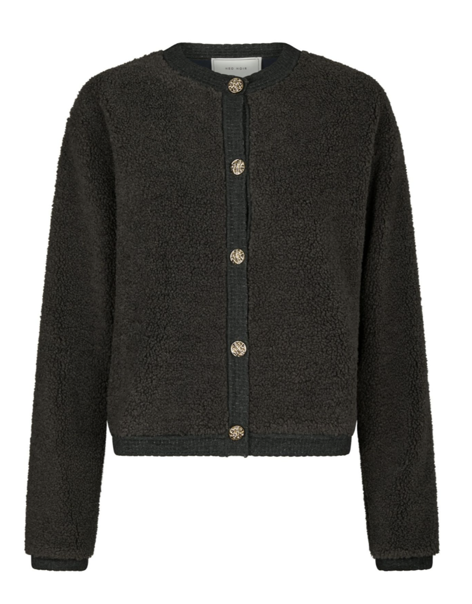 Cardigan Fluffy  'Limo' - Antracit - Neo Noir
