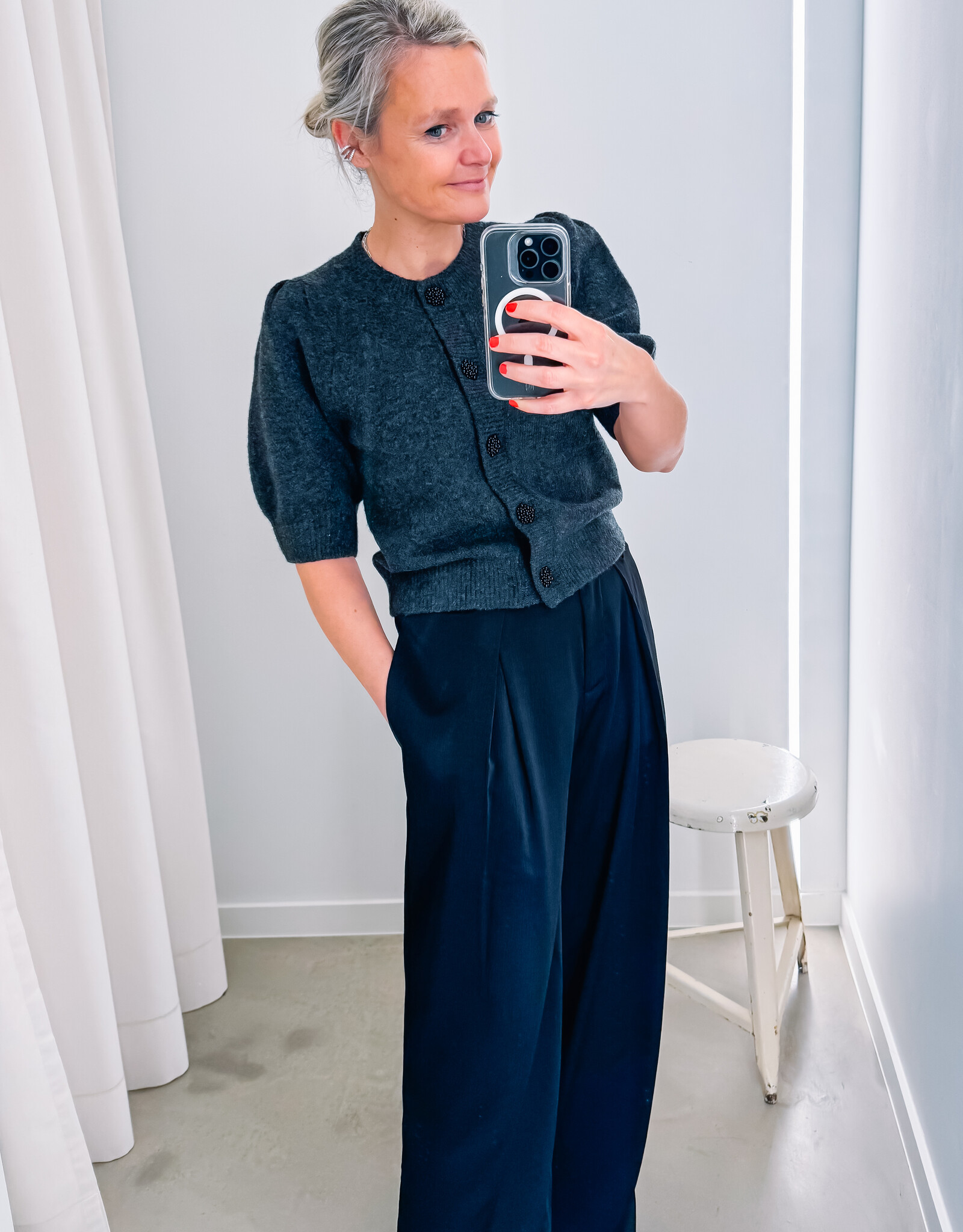 Moves Broek 'Lauro' - Black  - Moves