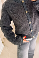 Cardigan Fluffy  'Limo' - Antracit - Neo Noir