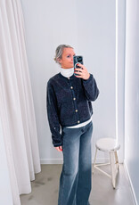 Cardigan Fluffy  'Limo' - Antracit - Neo Noir