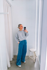 Hod Paris Broek Velours Droite 'Pacifie' - Sky - Hod Paris