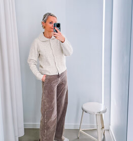 Hod Paris Broek Ribfluweel 'Pacifie' - Brownie - Hod Paris