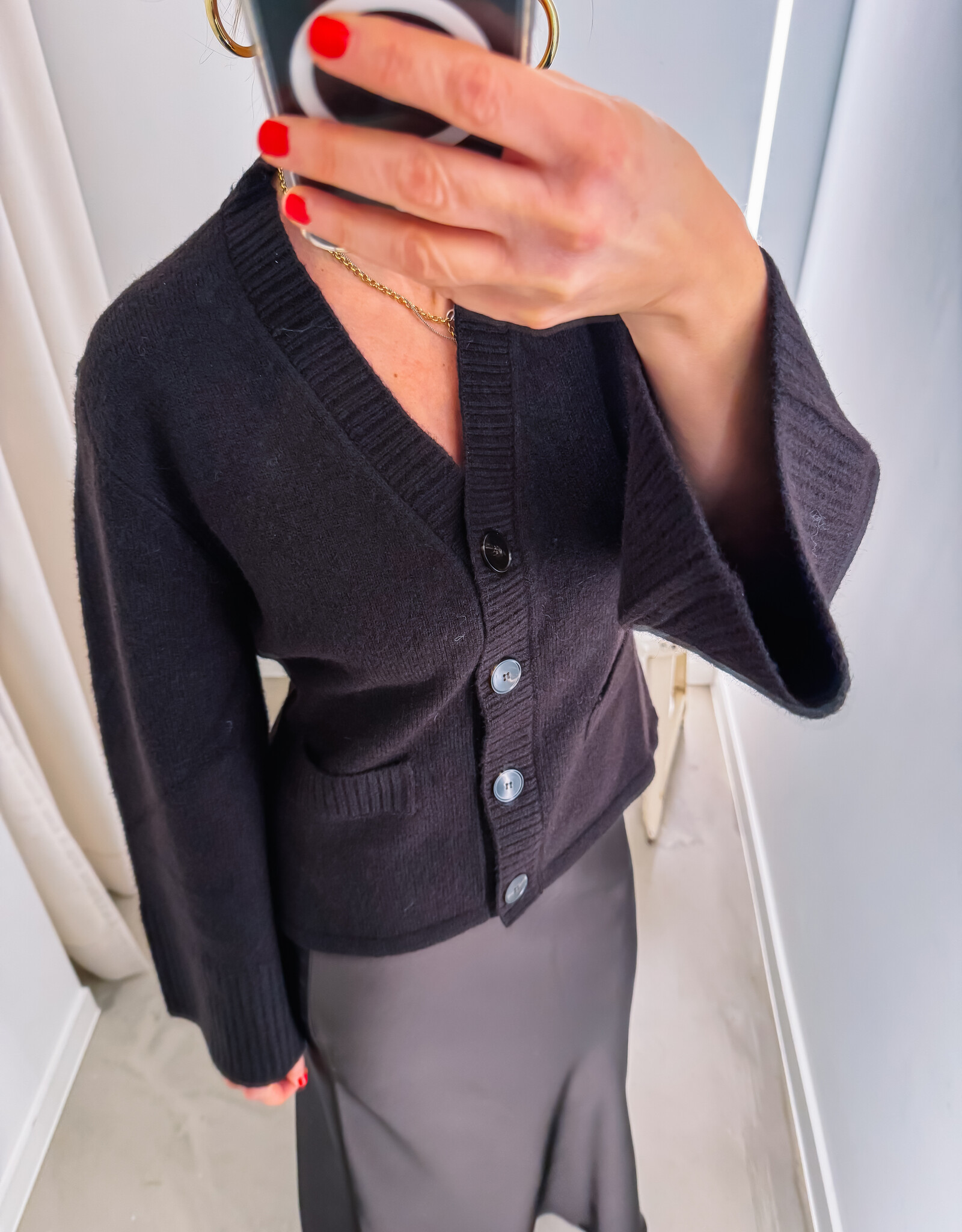 Cardigan 'Pixie' - Dark Brown - Neo Noir