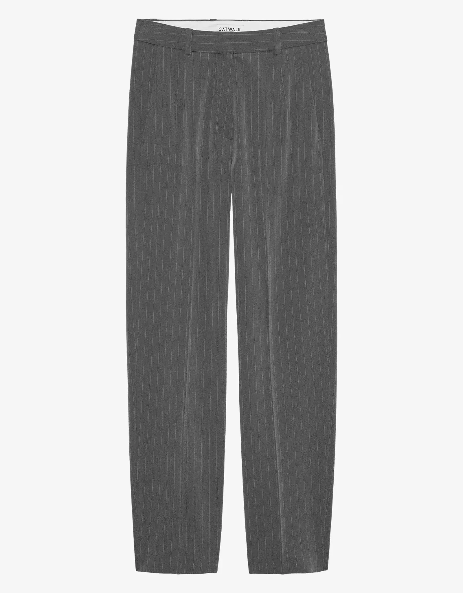 Catwalk Junkie Broek 'Pinstripe' -  Grey Melange - Catwalk Junkie