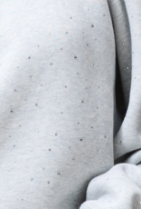 Catwalk Junkie Sweater Strass 'With Cut Out' - Light Grey Melange - Catwalk Junkie