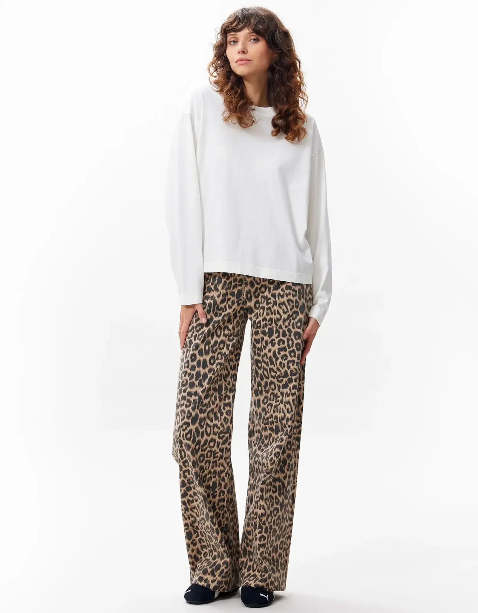 Catwalk Junkie T-Shirt Lange Mouw 'Long Sleeves' - Off White - Catwalk Junkie