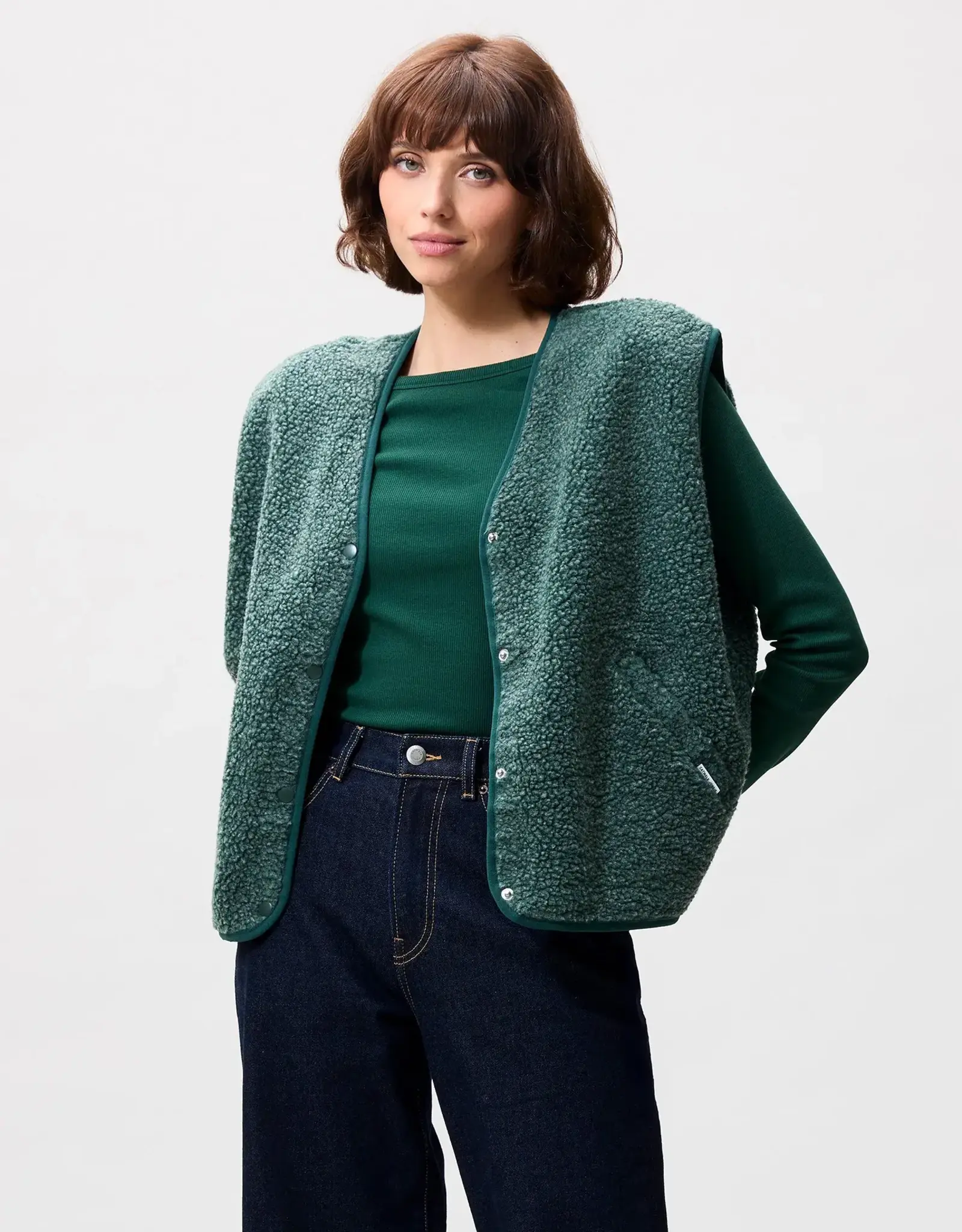 Catwalk Junkie Bodywarmer 'Teddy' - Pine Forest - Catwalk Junkie