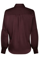 Blouse Satin 'Naja' - Burgundy - Neo Noir