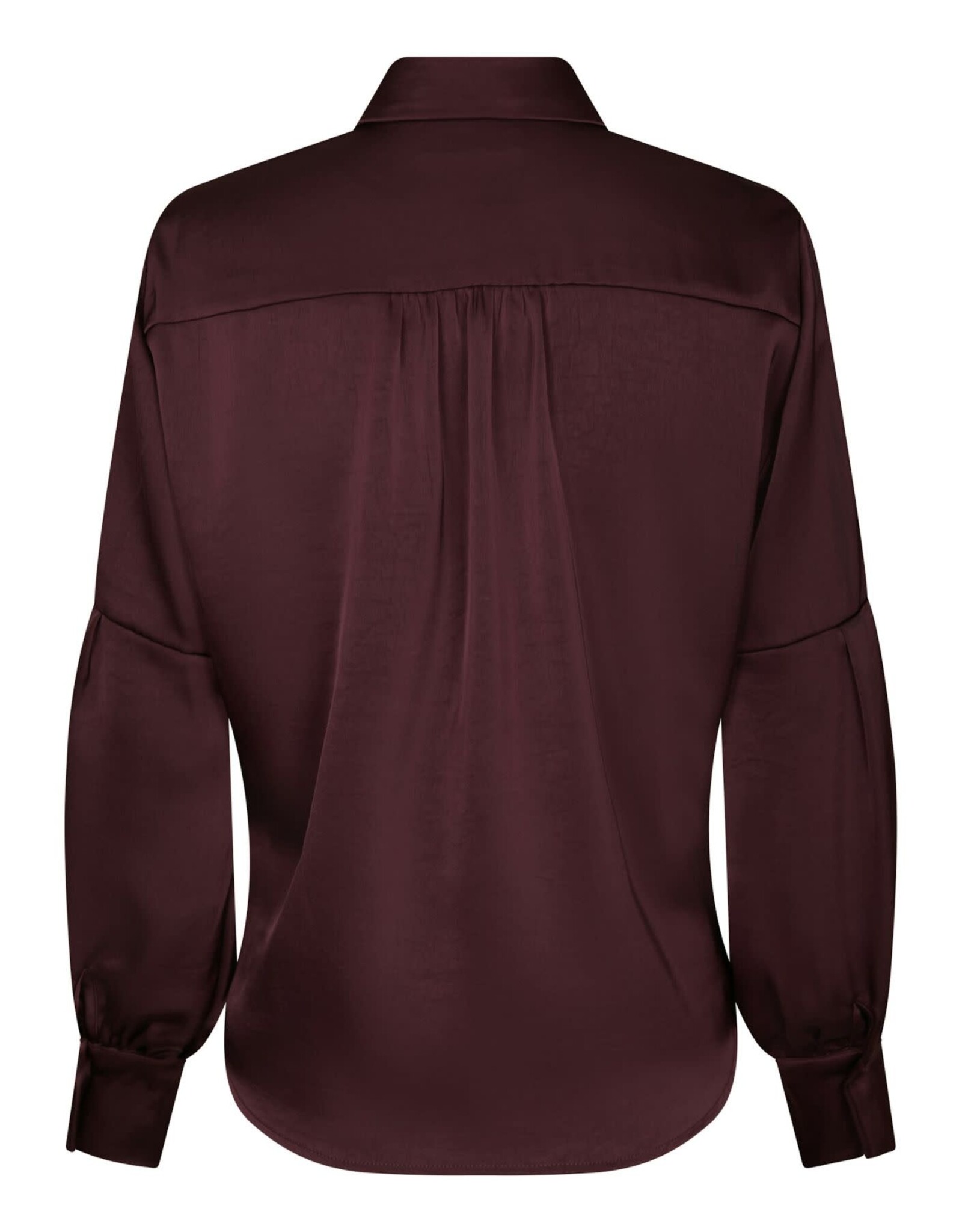 Blouse Satin 'Naja' - Burgundy - Neo Noir