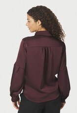 Blouse Satin 'Naja' - Burgundy - Neo Noir