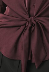Blouse Satin 'Naja' - Burgundy - Neo Noir