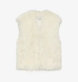 Catwalk Junkie Bodywarmer 'Fur' - Vanilla Cream - Catwalk Junkie