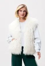 Catwalk Junkie Bodywarmer 'Fur' - Vanilla Cream - Catwalk Junkie