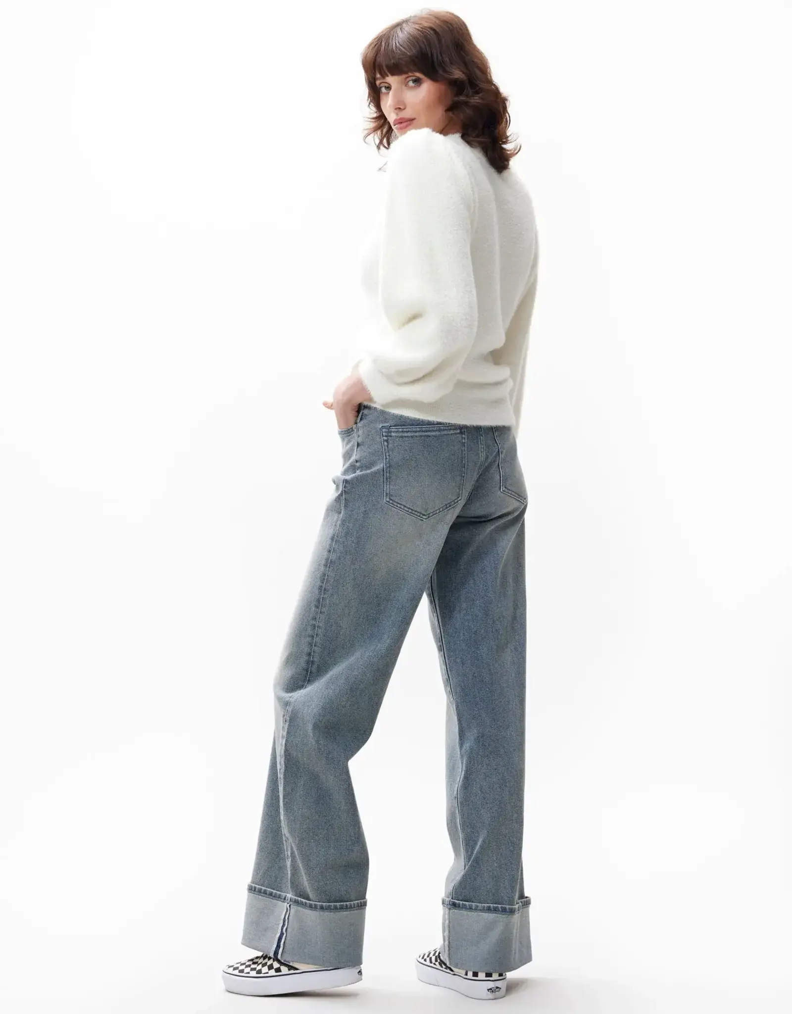 Catwalk Junkie Pull Puff Sleeve 'Fuzzy' - Off White - Catwalk Junkie