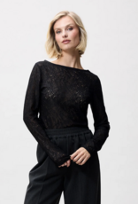 Catwalk Junkie Top Long Sleeve 'Lace' -  Black - Catwalk Junkie