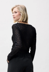 Catwalk Junkie Top Long Sleeve 'Lace' -  Black - Catwalk Junkie