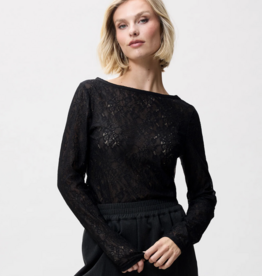 Catwalk Junkie Top Long Sleeve 'Lace' -  Black - Catwalk Junkie